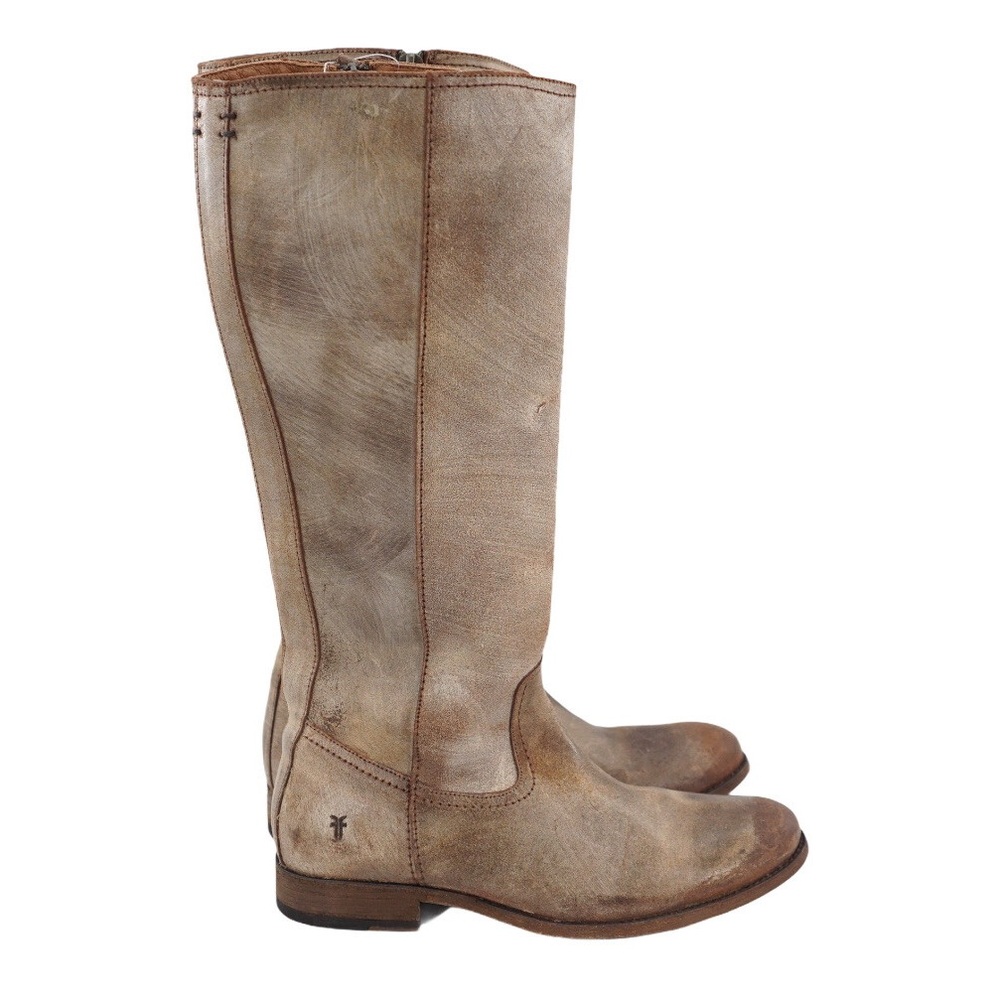 Frye Melissa Distressed Brown Boots